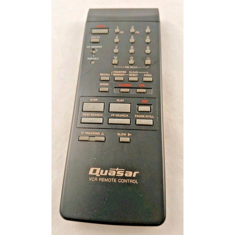 Quasar VSQS0732 VCR Remote Control for VH5290 VH5291 VH5390 VH5489 VH5490
